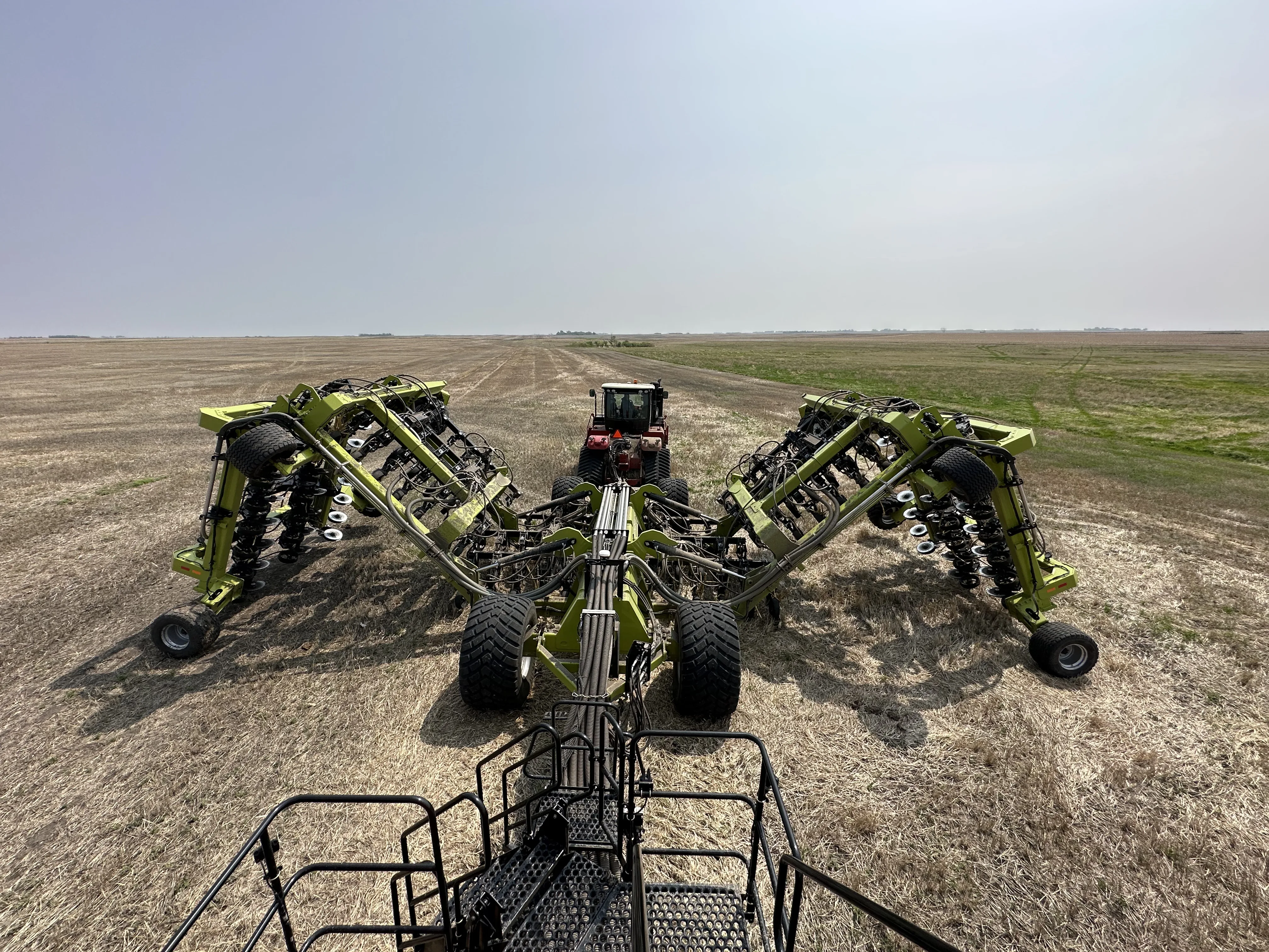 Equipment in the field with anhydrous tank
