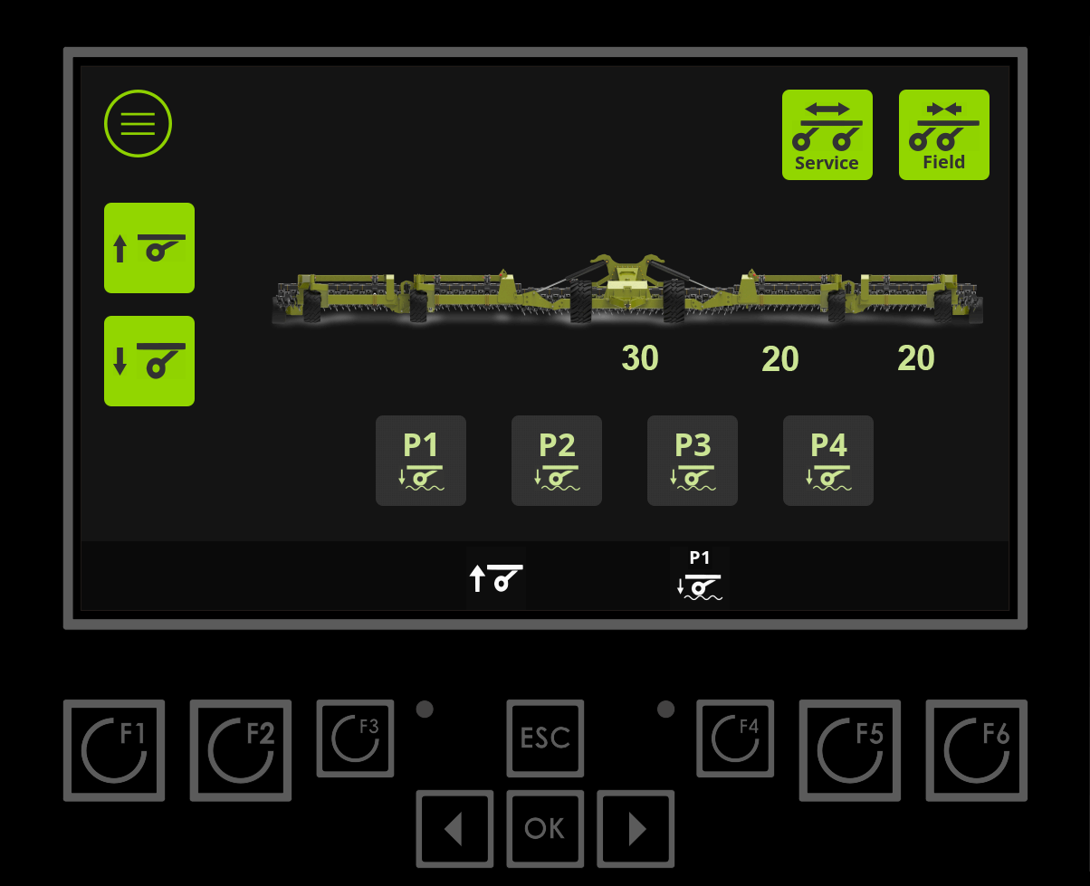 Spyder pressure presets touchscreen